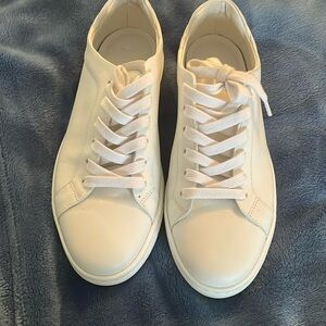 M. Gemi white leather sneakers.